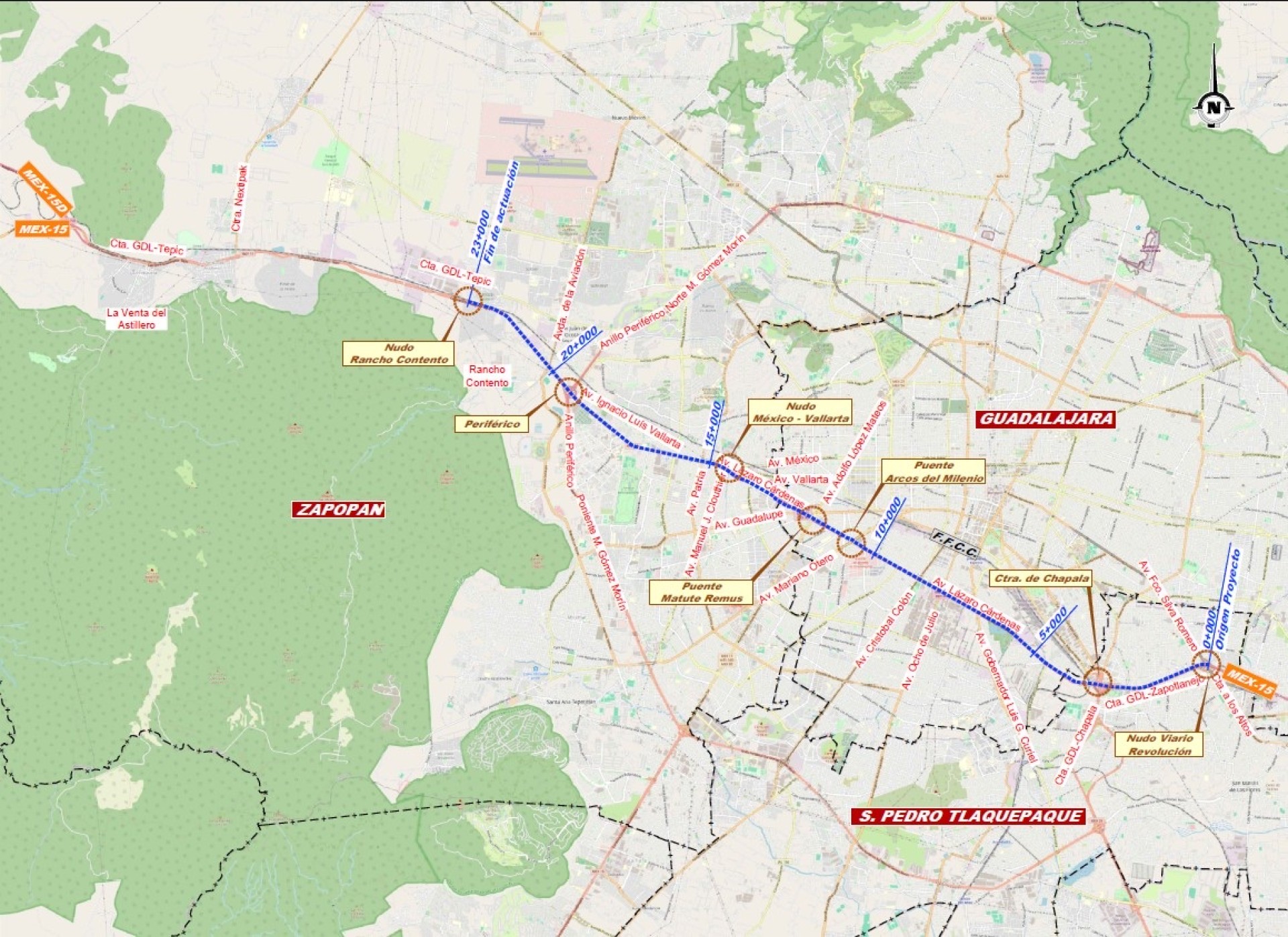 Anteproyecto de la autopista de cuota de la avenida Lázaro Cárdenas en Guadalajara (México)
