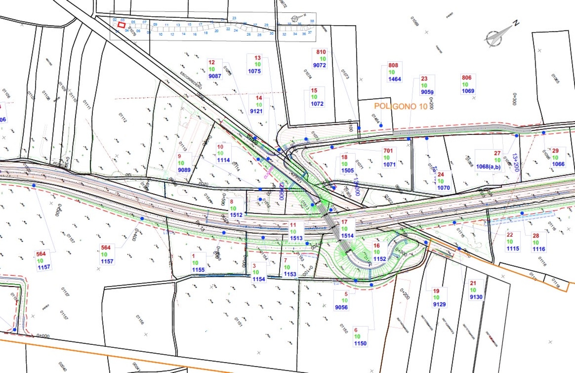 Gestión de los procedimientos expropiatorios del proyecto de duplicación de la carretera A-127 entre PK 0 y PK 38